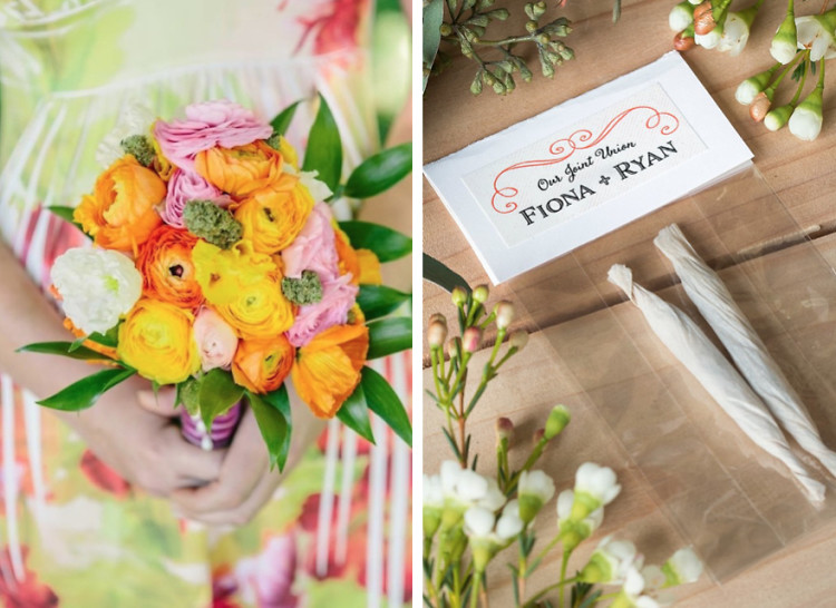 marijuana themed wedding